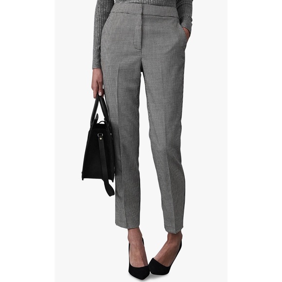 Reiss Pants - Reiss Perla Puppytooth Slim Trouser